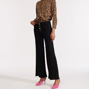 VERONICA BEARD KIRRA FLOOD HIGH RISE IN RAVEN SZ 24